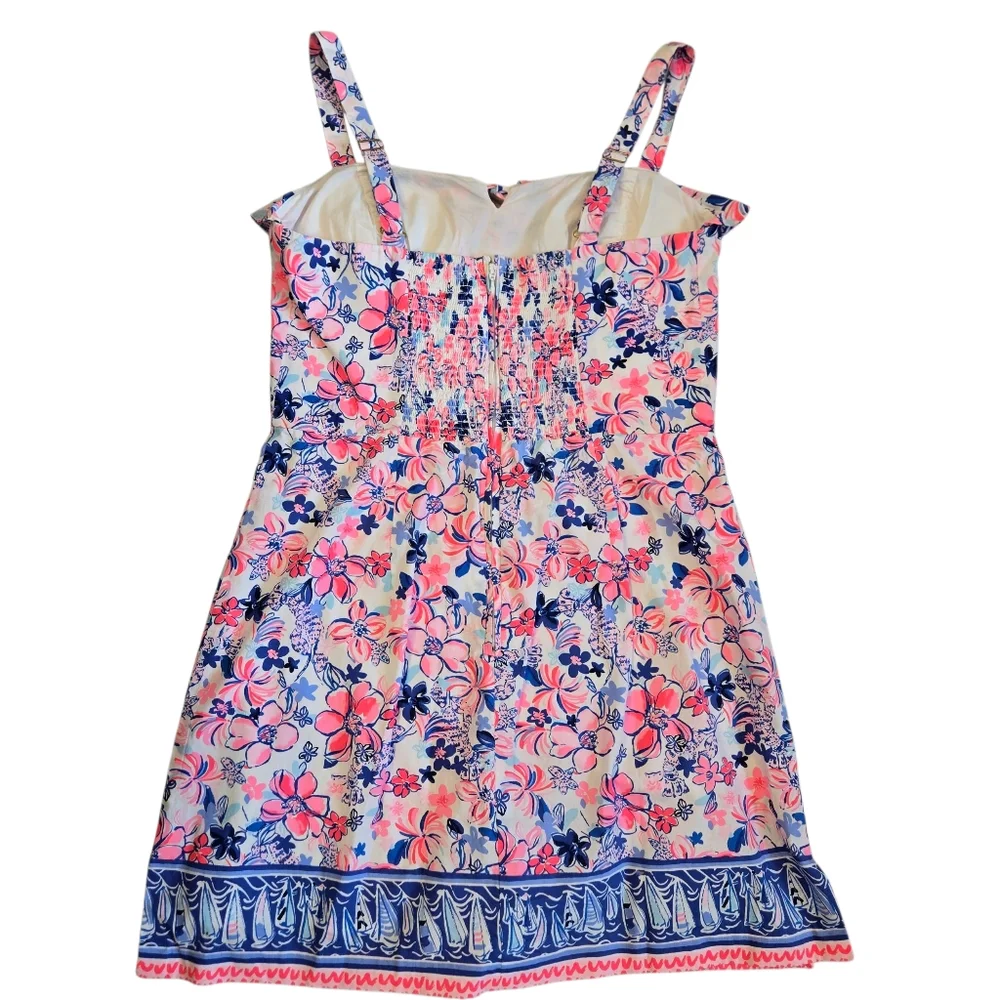 Lilly Pulitzer Neola Engineered Romper Party Like A Lobstar - Picture 4 of 7
